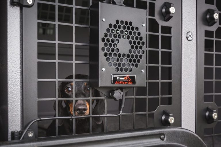 AirFlow Fan TransK9 Dog Car Cage