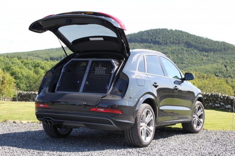 Car Dog Cages, Crates & Transit Boxes for Audi Q3 20112018 TransK9