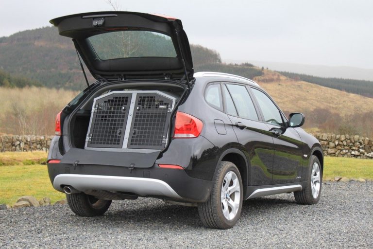 Car Dog Cages, Crates & Transit Boxes for BMW X1 2010 2016 TransK9