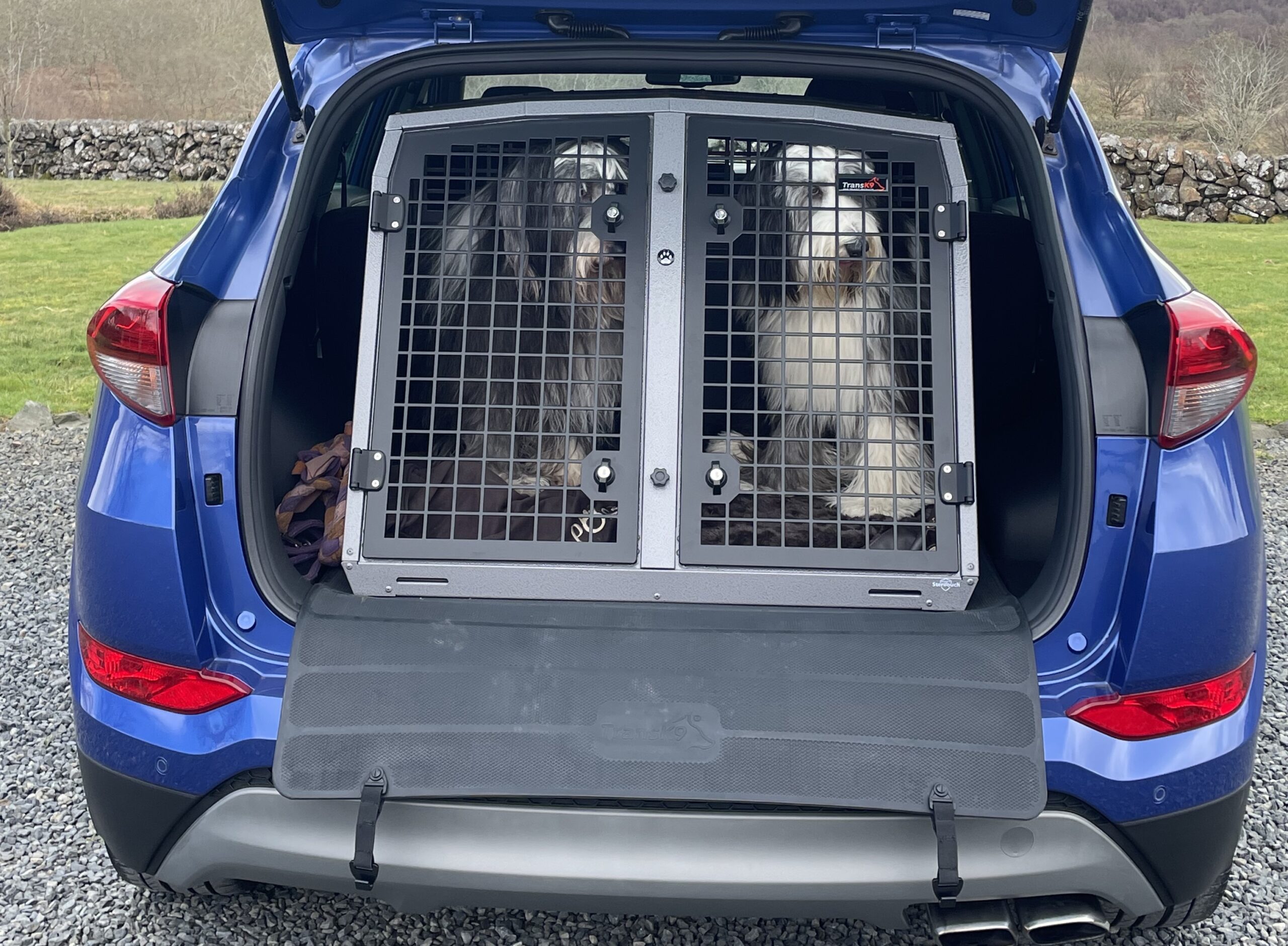 K9/C49 Double Dog Cage Dog Transit Box for Volvo XC40 Kia Sportage