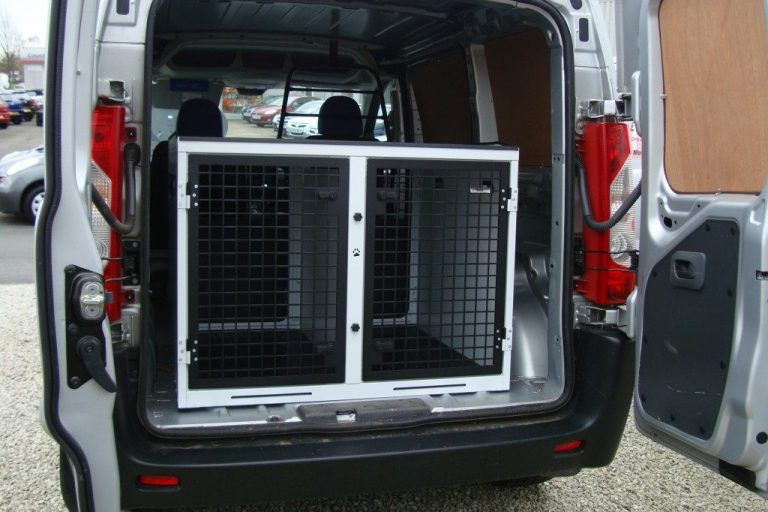 Car Dog Cages, Crates & Transit Boxes for Vauxhall Vivaro Van 2001