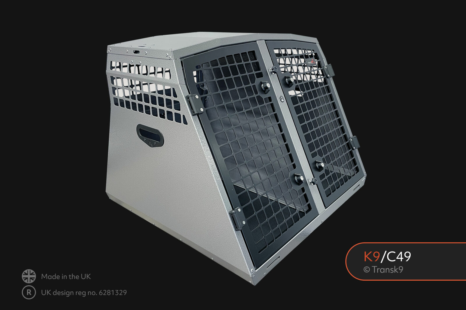 K9/C49 Double Dog Cage Dog Transit Box for Volvo XC40 Kia Sportage