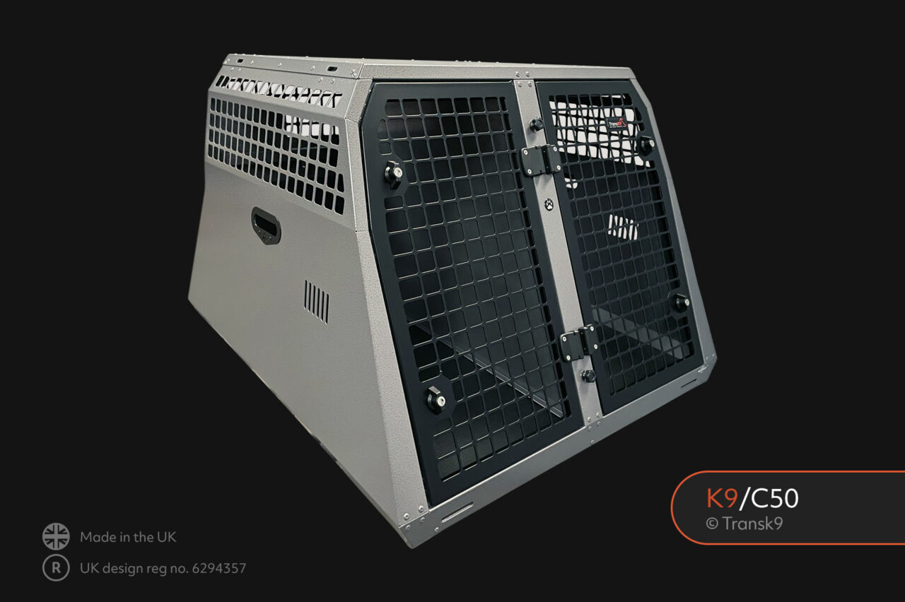 K9/C50 Double Dog Cage Dog Cage for Volvo XC90 BMW X7 Mercedes TransK9