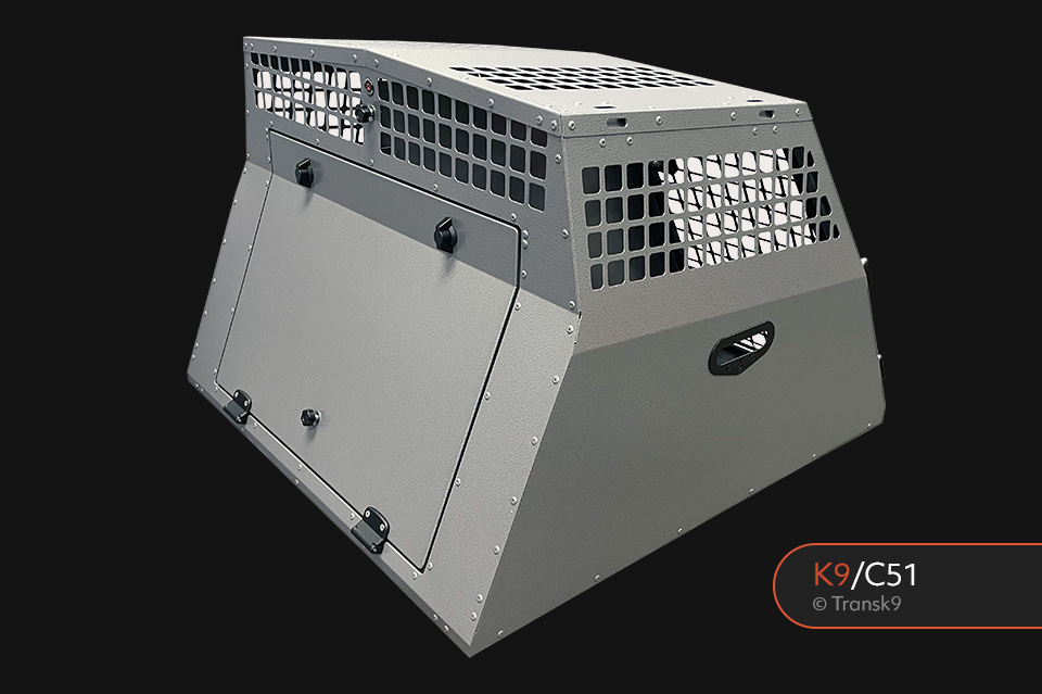 K9/C51 Double Dog Cage Transit Box for Range Rover Velar Transk9